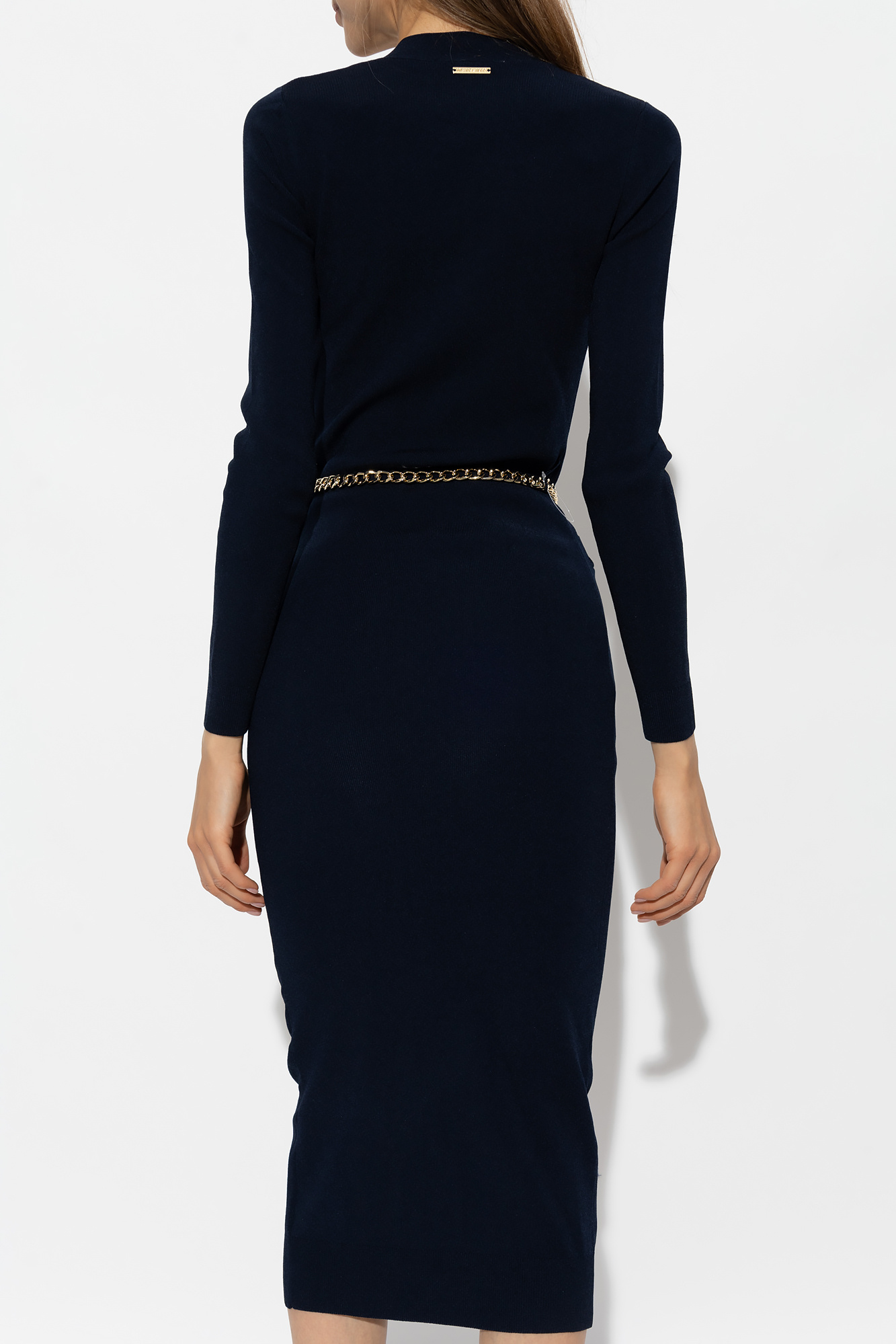 Michael kors belted on sale dress